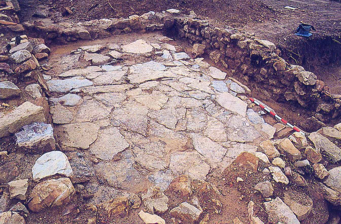 Vista del poblado romano de Valderrepisa, yacimiento arqueológico en Sierra Morena.