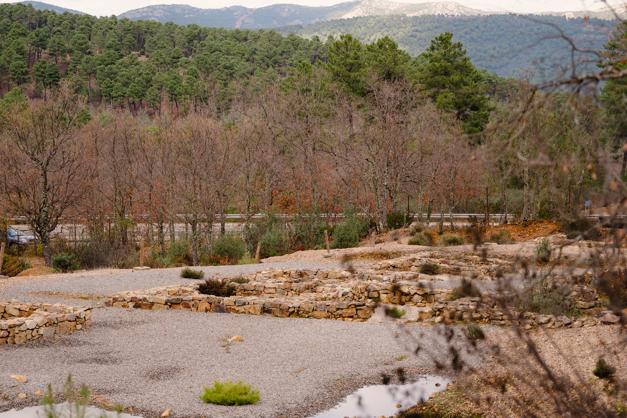 Restos del poblado romano en Fuencaliente, Ciudad Real. Imagen tomada por Ikonox Marketing Digital.