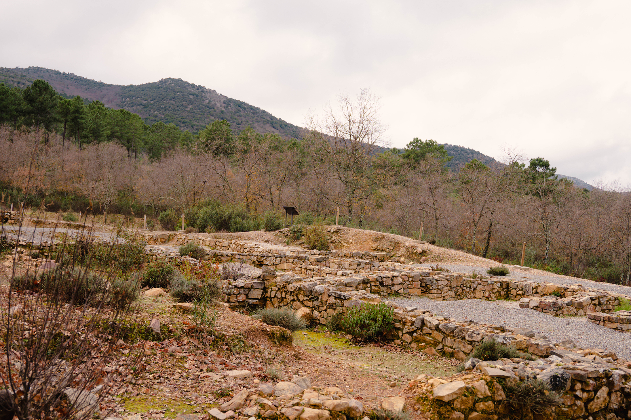 Restos arqueológicos del poblado romano en Fuencaliente, Ciudad Real. Fotografía realizada por Ikonox Marketing Digital.
