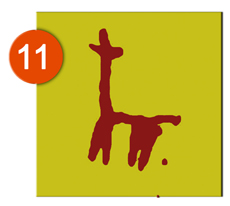 Calco de las pinturas rupestres de El Melintón, Fuencaliente, realizado por Ikonox Marketing Digital.