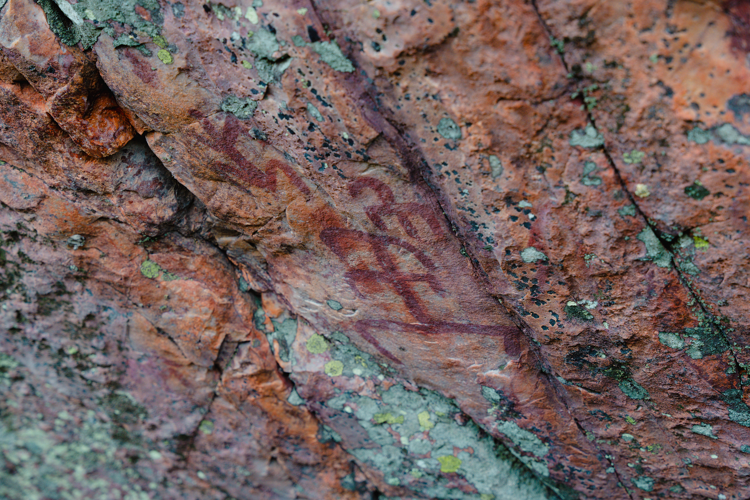 Fotografía de las pinturas rupestres de Fuencaliente, Ciudad Real, realizada por Ikonox Marketing Digital.
